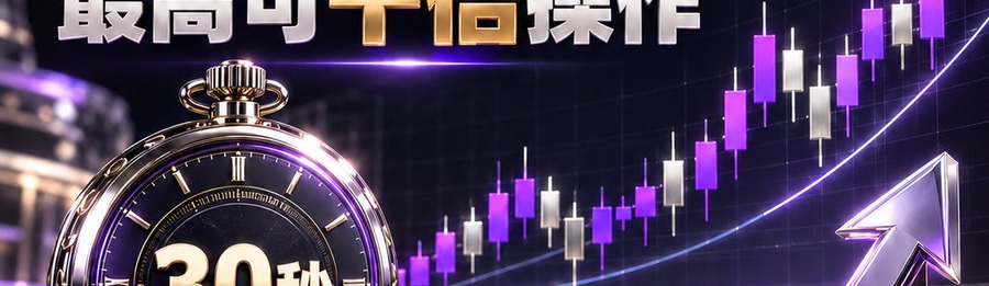 Turbo Flow 平台；30秒极速操作；最高可千倍操作；30秒；立即体验